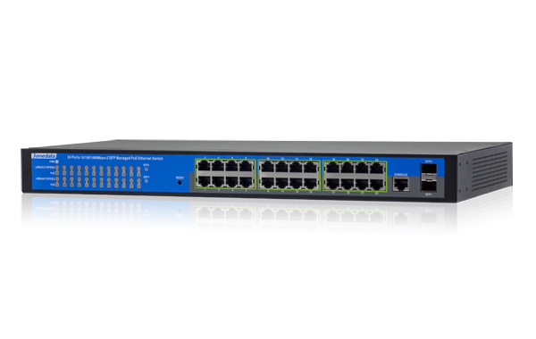 Switch 24 cổng Gigabit PoE Ethernet + 2 cổng Gigabit SFP PS5026G-2GS-24PoE PS5026G-2GS-24PoE - ảnh 2